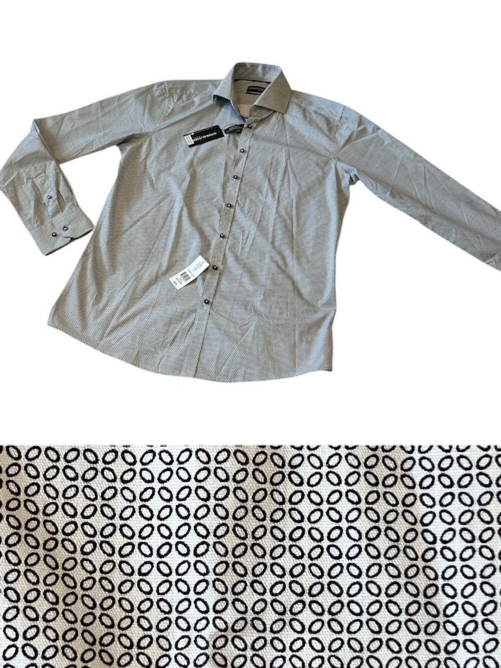 SONDERGAARD Men's Dress Shirt NWT NEW Neck 16.5 Sleeves 34/35 Easy Care